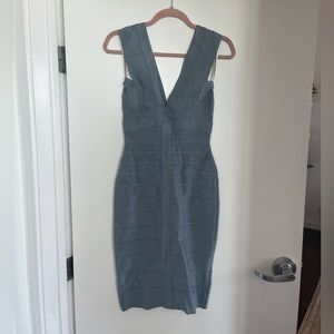 Herve Leger V Front Icon Dress Knee-Length